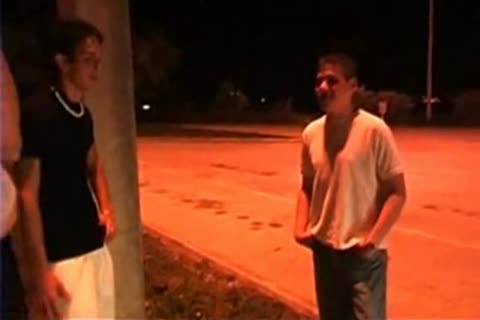 2 homo guys poke Straight boy