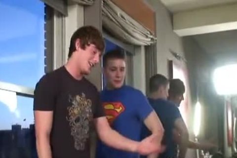 Brent Corrigan gets Double Dicked By sexy teens