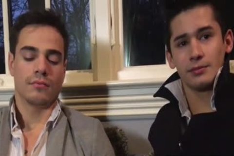 Muscle gay trio And cumshot
