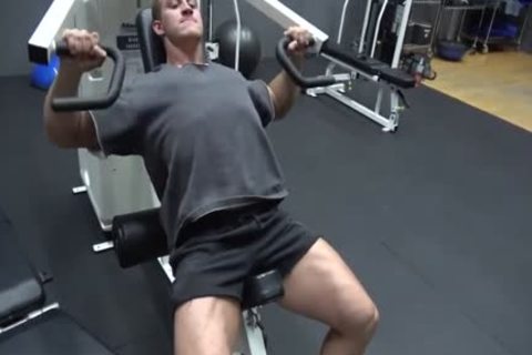 muscular Fitness Enjoying Giving pleasure To His yummy Body