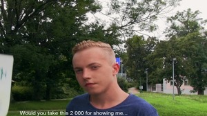 Outdoor POV nail with a 10-Pounder-crazed twink hottie