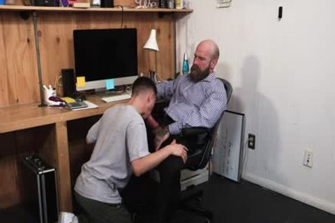 monstrous penis curly StepDad pounds His Stepson
