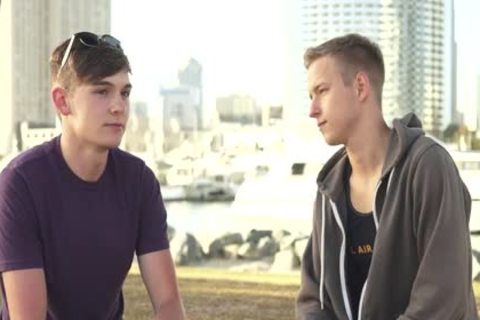 Our Very Own blond Teenage twink dildo - Finn & Noah