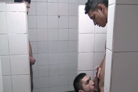 'lewd boyz poke beautiful Latino In The bathroom'