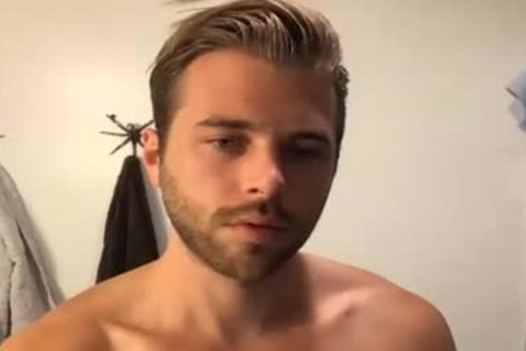 handsome chap Bathing In Live