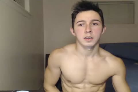 cute Muscle Hunk Cums