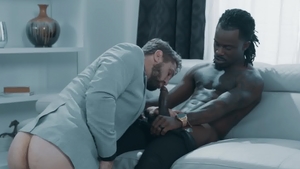 NoirMale: Wesley Woods next to tattooed Fame roleplay in HD