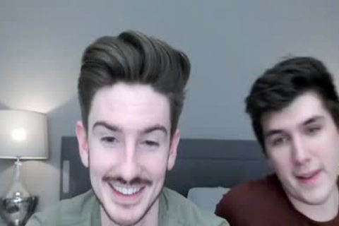 two guys nailing while Recording On webcam