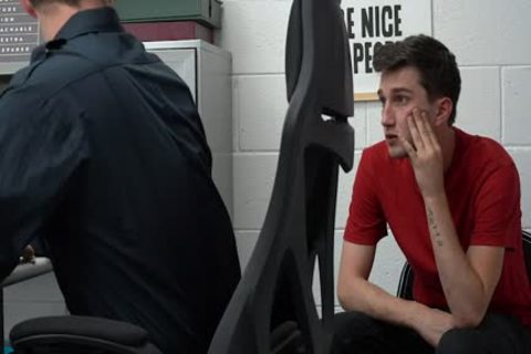 teen boy Pleases Security Guard