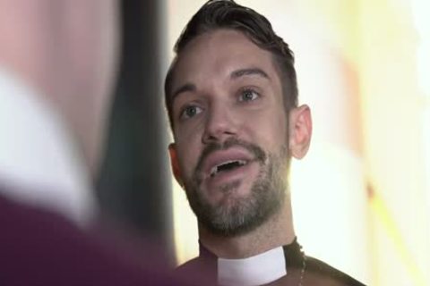 Catholic lad Edward Terrant Misbehaves And Priest Gives Him A Lesson