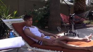 GayAsianNetwork - Horny Levy Foxx stretching