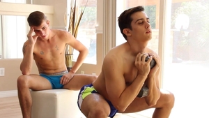 GayRoom - Jacob Ladder and Ryan Tyler hard workout