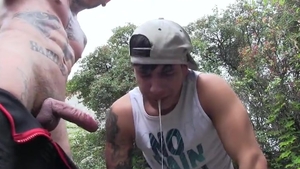 Pigboy Ruben bangs Bastian Karim's Face And Comes Inside His wazoo