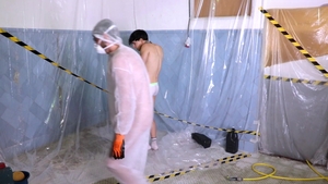 Alexis' Cock Worship During Decontamination